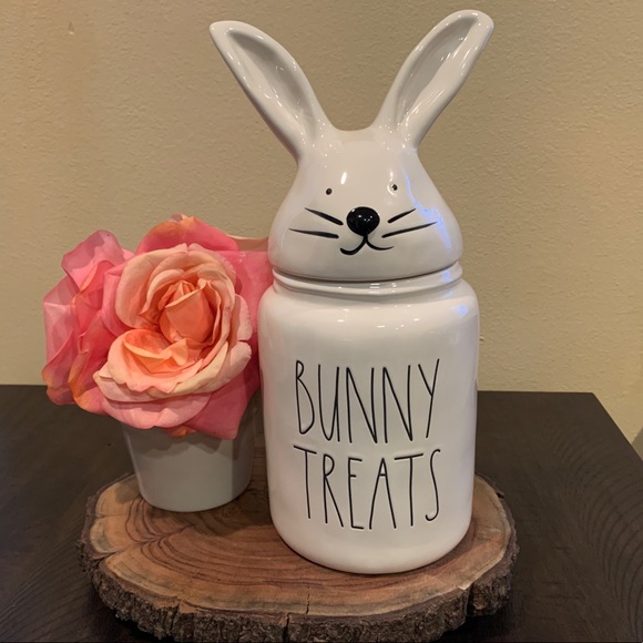 Rae Dunn Kitchen Rae Dunn Bunny Treats Bunny Canister Poshmark